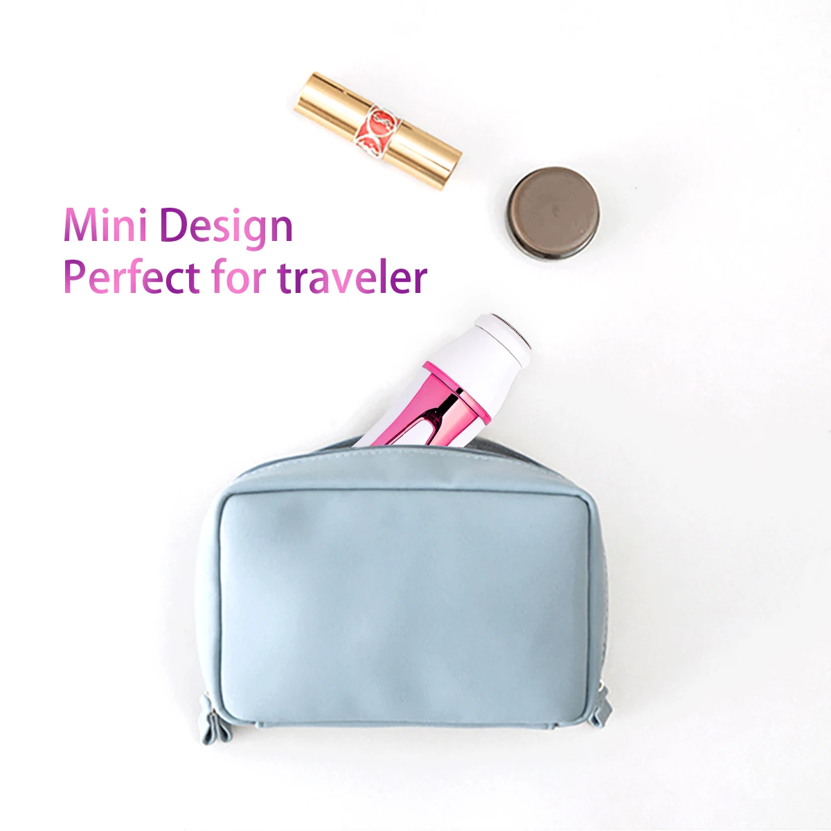 Многофункциональное 5 в 1 электрическое средство для удаления волос на лице Женский Триммер безболезненная Женская бритва ног и бровей мини-эпилятор