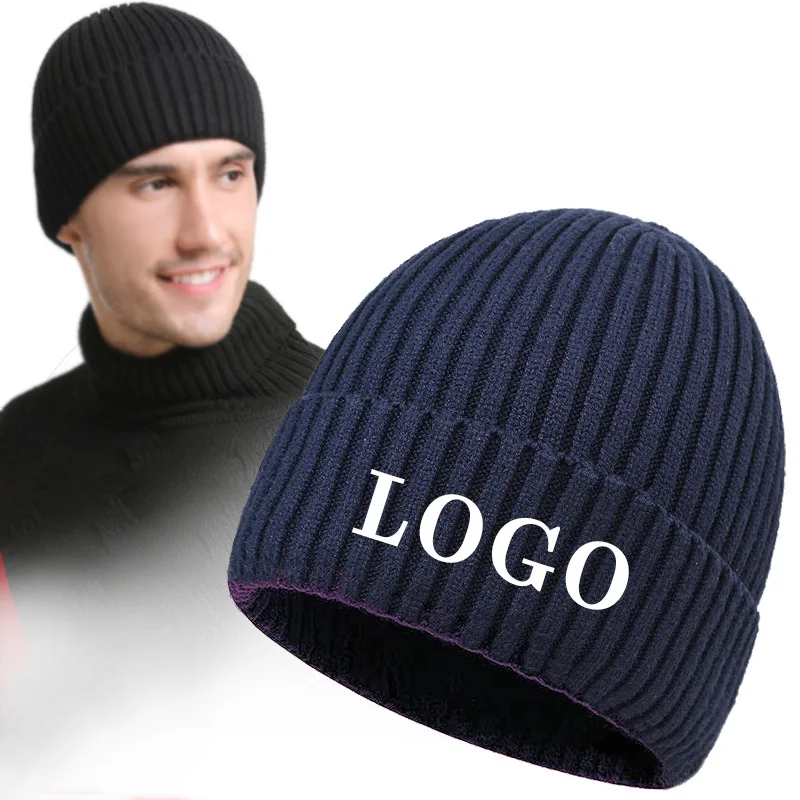 custom printing 100% acrylic winter knitted hats men women designer logo jacquard baby kids beanie hat wholesale skull cap