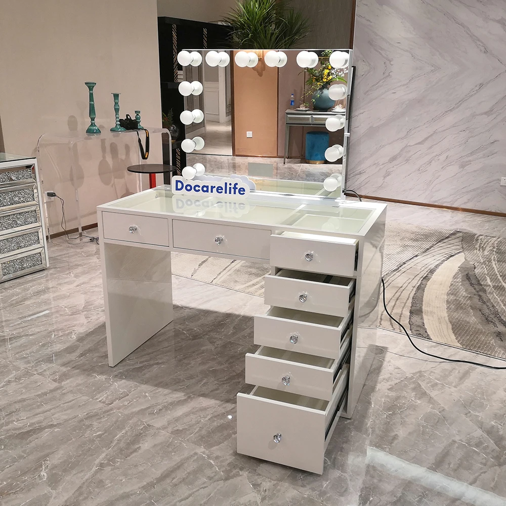 Stock in US! Docarelife bedroom dressers furniture set modern storage drawers makeup vanity