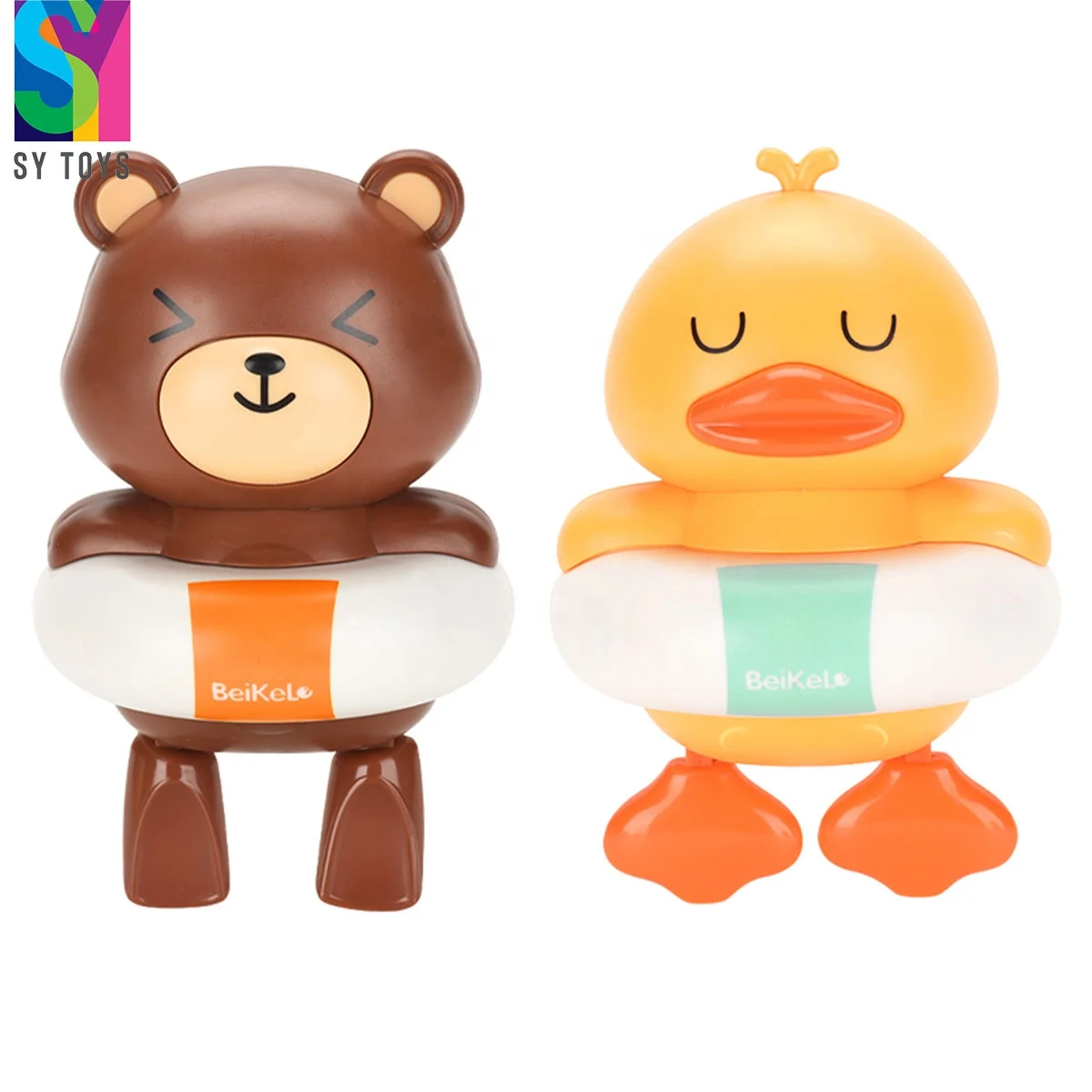 SY Duck Bath Toys Wind Up Diver Bath Toy Swimming Floating Duck Swim And Crawl Wind Up Toys Pool Bath For Kids