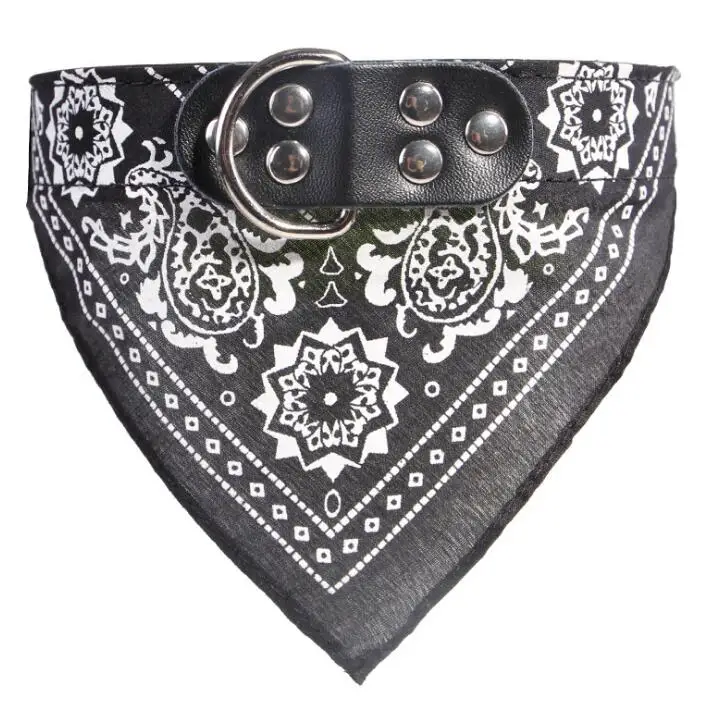 Нагрудник для домашних животных, ювелирный треугольный ошейник/модный шарф-ошейник с принтом для маленьких собак и кошек/кожаный ошейник для домашних животных
