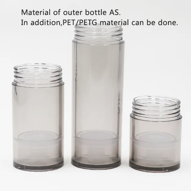 Korea 2022 new 15ml liquid serum travel cosmetic 50ml spray plastic containers 1oz airless pump bottle lotion bottle