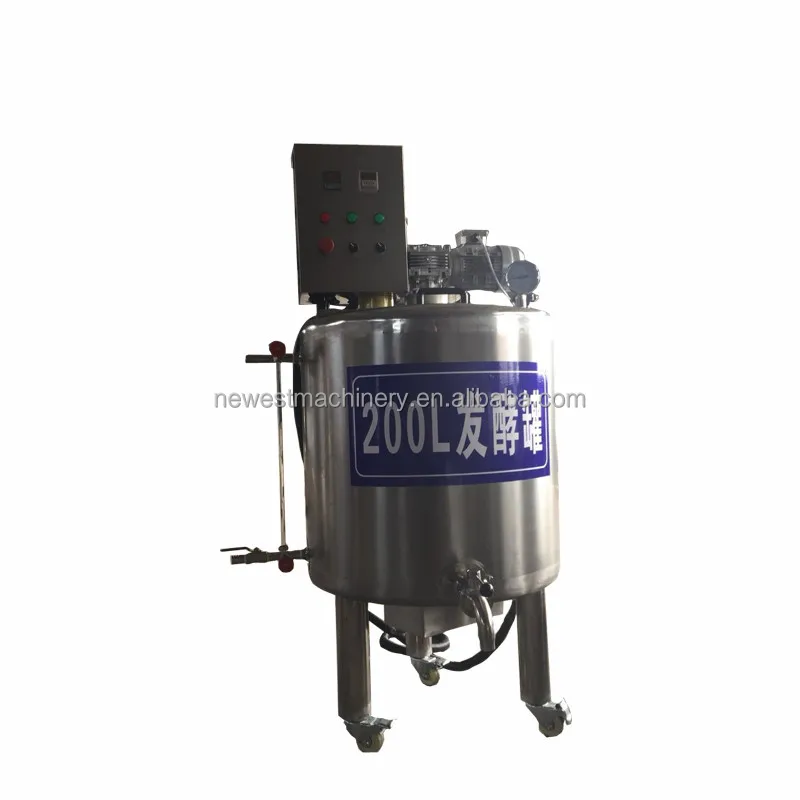 Stainless steel yogurt fermentation tank yoghurt fermenter industrial fermentation machine