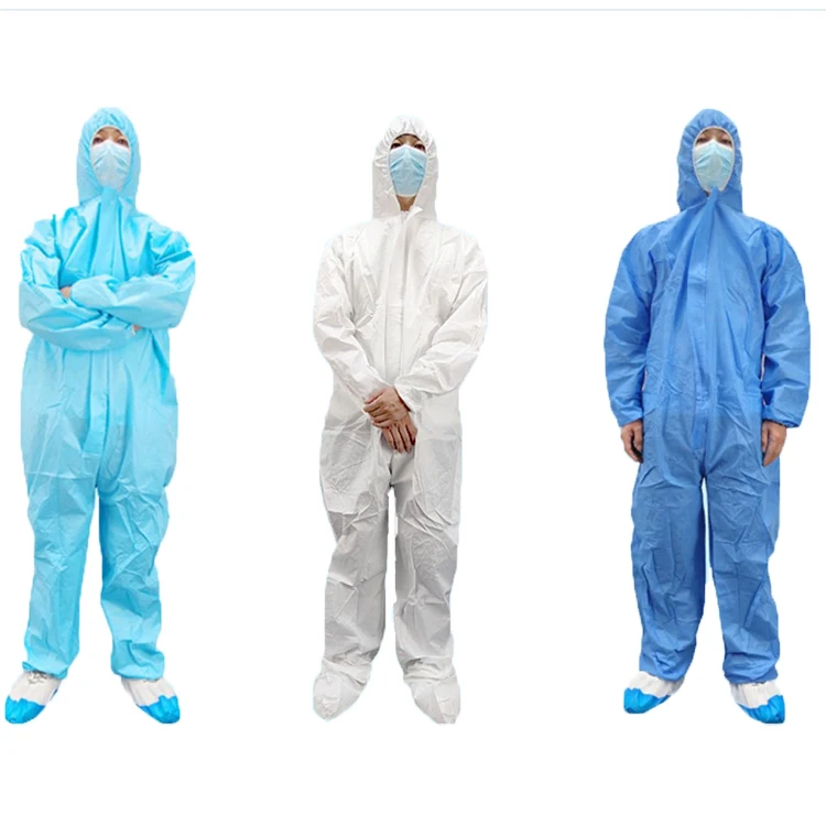 TYPE 5/6 55gsm and 65gsm SF Coverall Waterproof Disposable Protective Coveralls