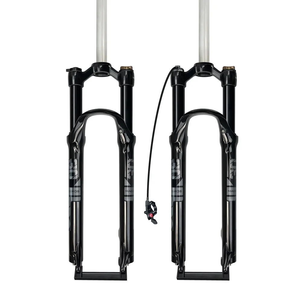 Magicbros Aluminum Alloy Straight Hydraulic Oil Suspension Mountain Bike Forks for 26 Inch 27.5 Inch 29 Inch Mountain Bicycle