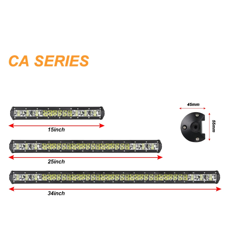 2021 Aurora 12v 24v Car Accessories led truck light bar spot/flood  For All Cars