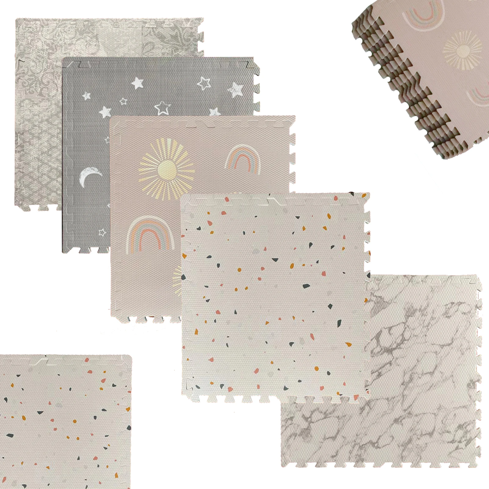 2022 Popular Printing Play Matt   EVA foam Non-toxic  Playmat Baby mat