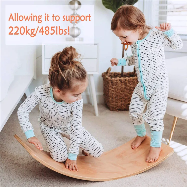 Wholesale Original Wooden Balance Board Toys Educational Curvy Fulls Body