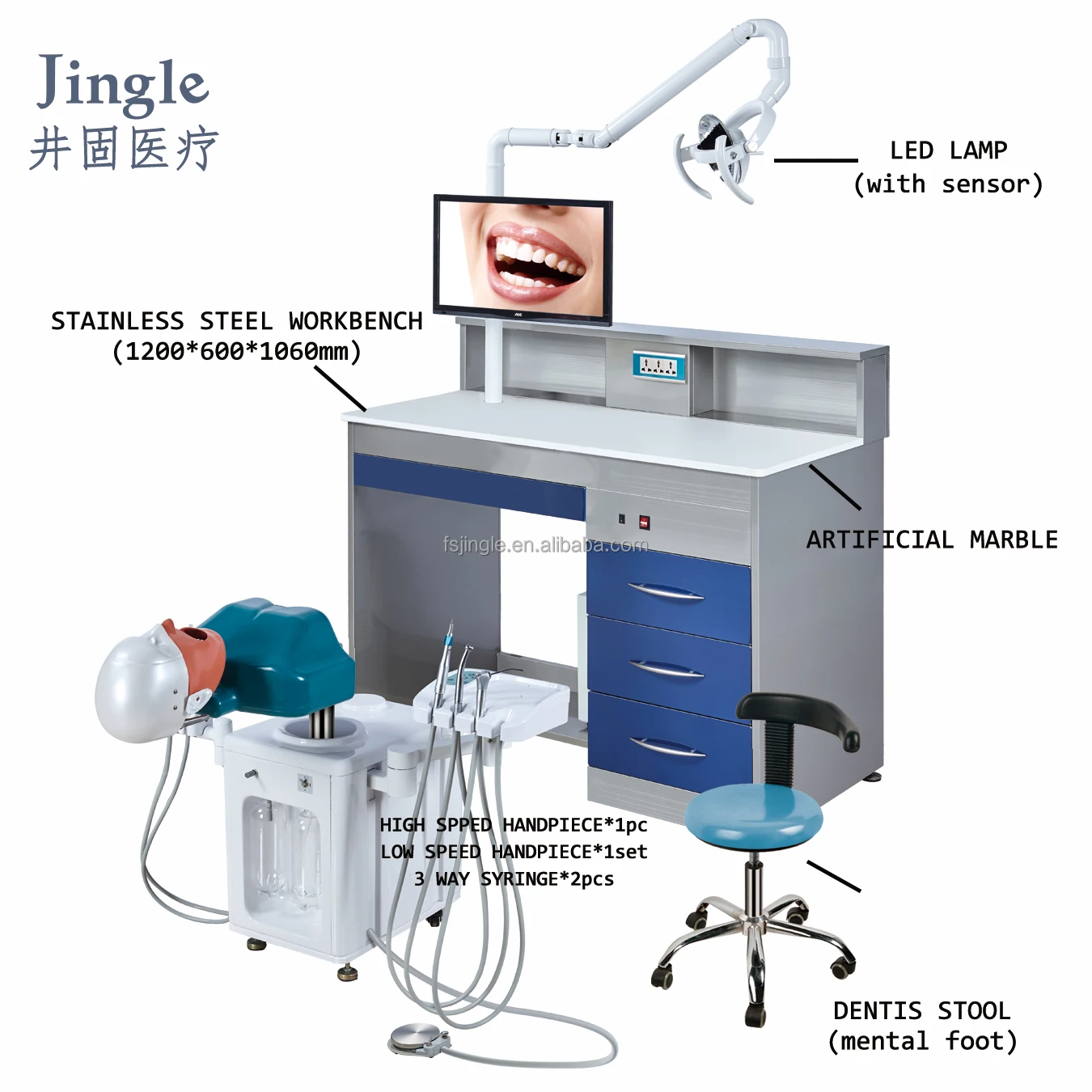 Medical dental training simulator dentistry mannequin head simulators for education