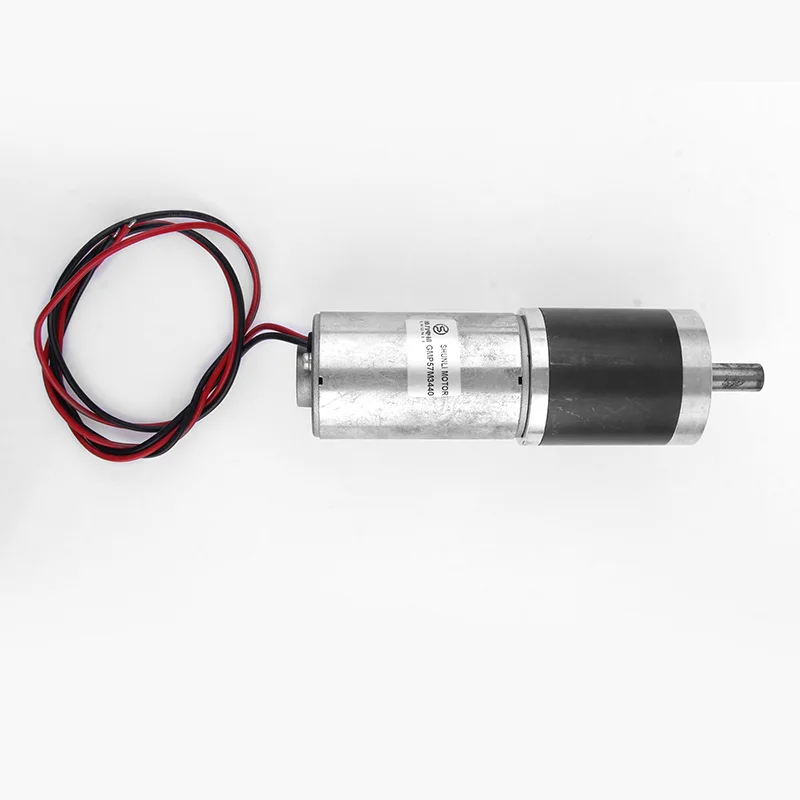 High torque big size diameter 57mm planetary gearbox with 12v 24v length 95mm coaxial pmdc motor for concrete mixer
