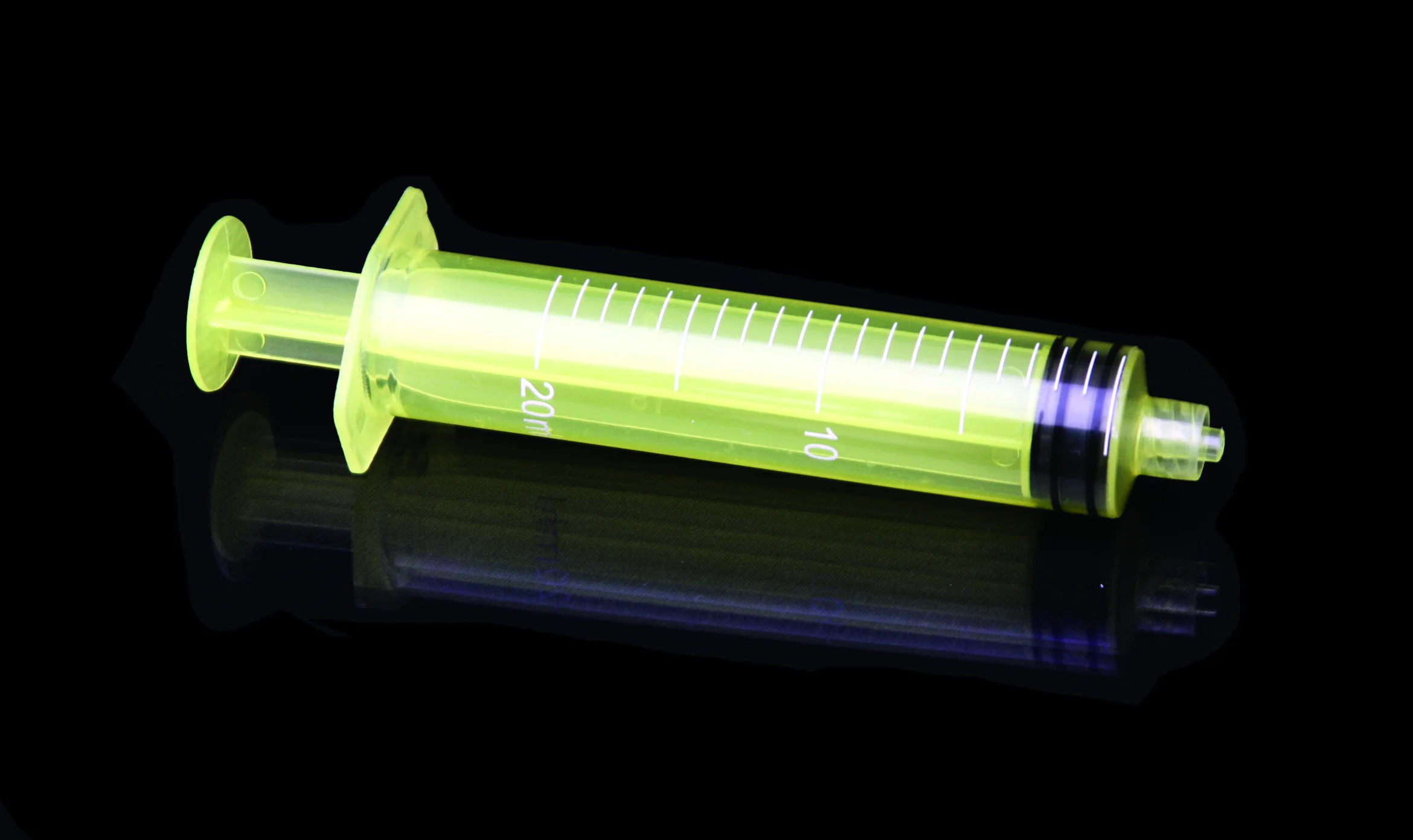 Coloured 60ml syringe with needle Cosmetic packaging