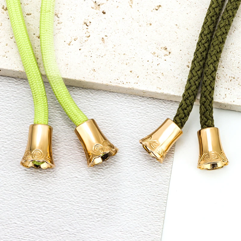 Metal Tips Lace Aglets Metal Polyester Cotton Drawcord End Shoe Laces Tips Aglet For Clothes/Sneaker