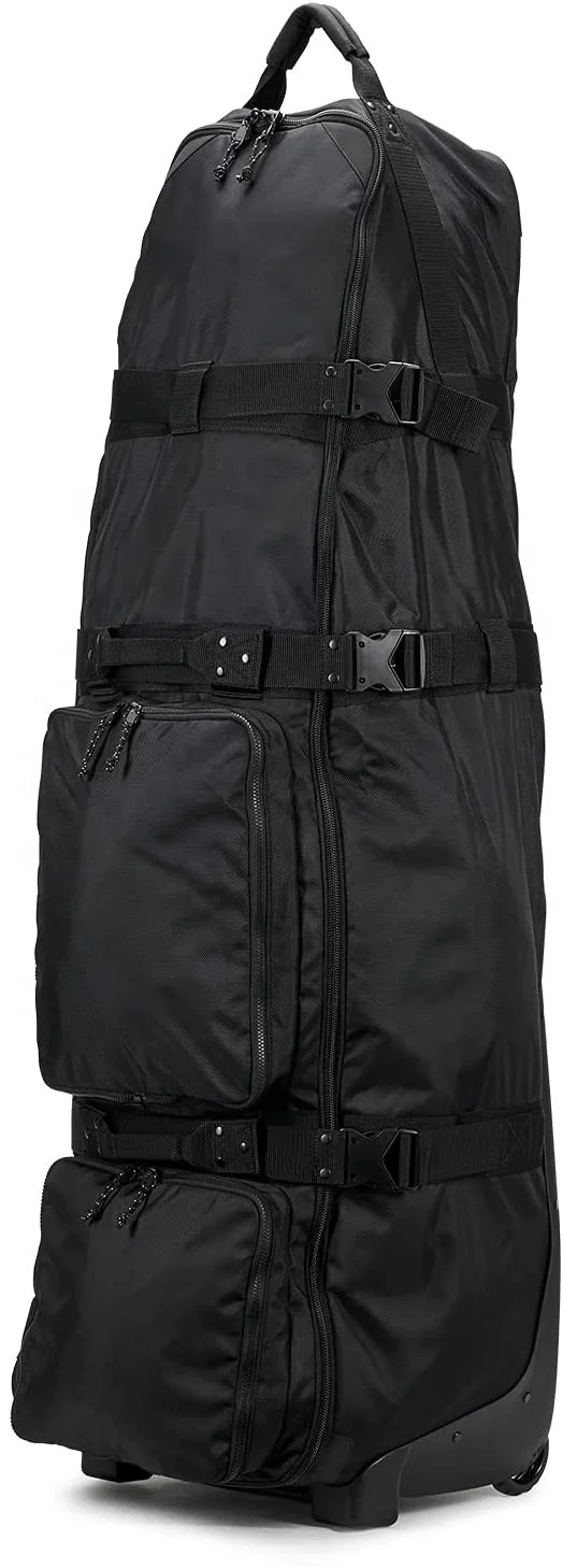 Custom high quality heavy Duty Oxford Golf equipment storage case for Airlines with Wheels outdoor Golf Travel Bag