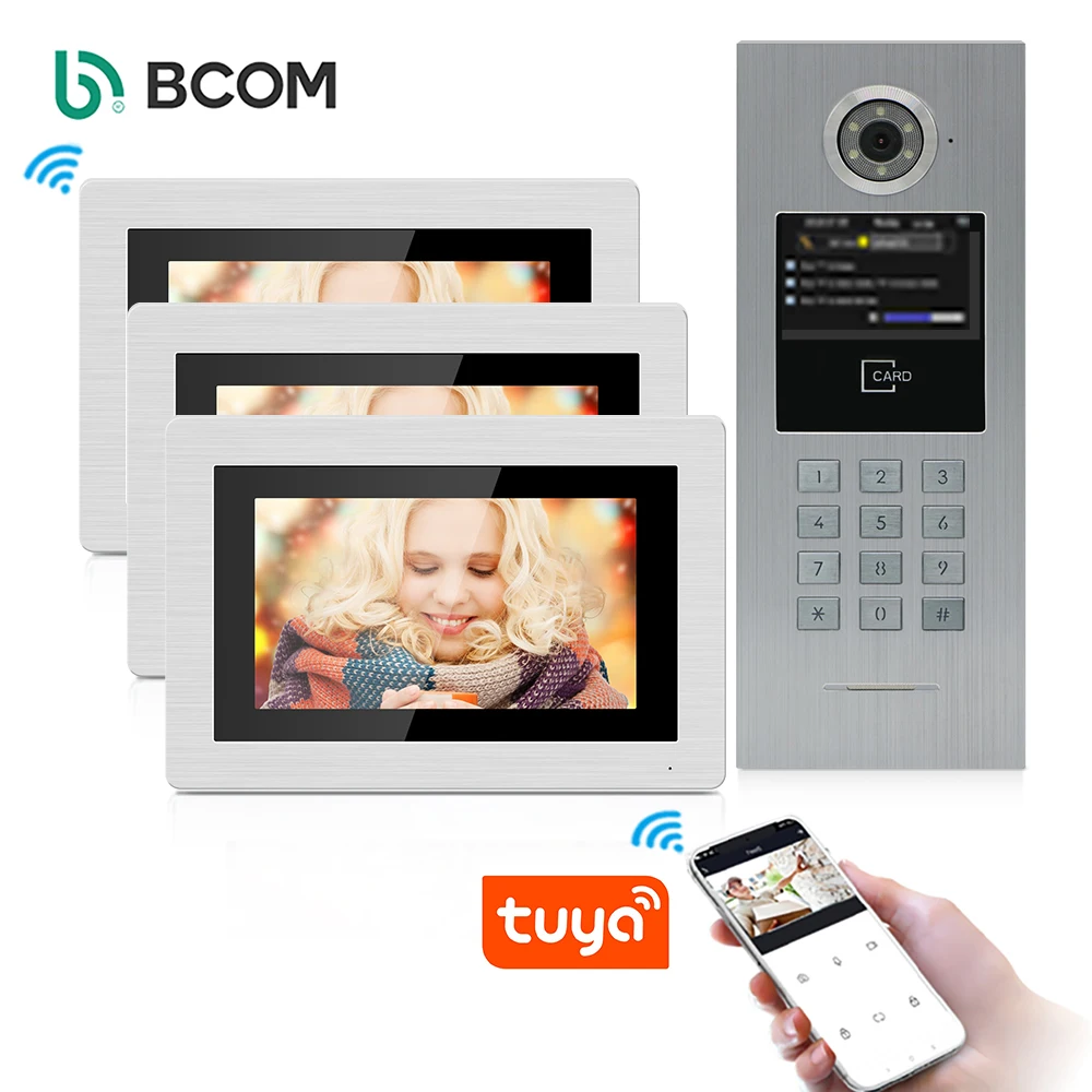 IP video intercom system for multi-apartments max. support 9999 apartments tuya video doorphone