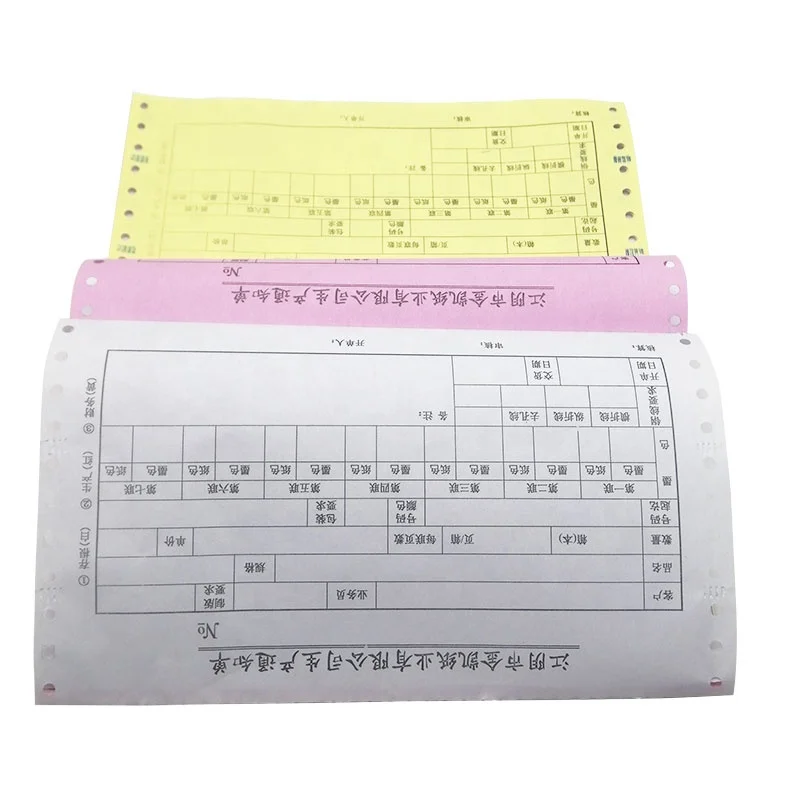 Wholesale Price3-plycontinuous NCR computer form printer roll carbonless Copy paper