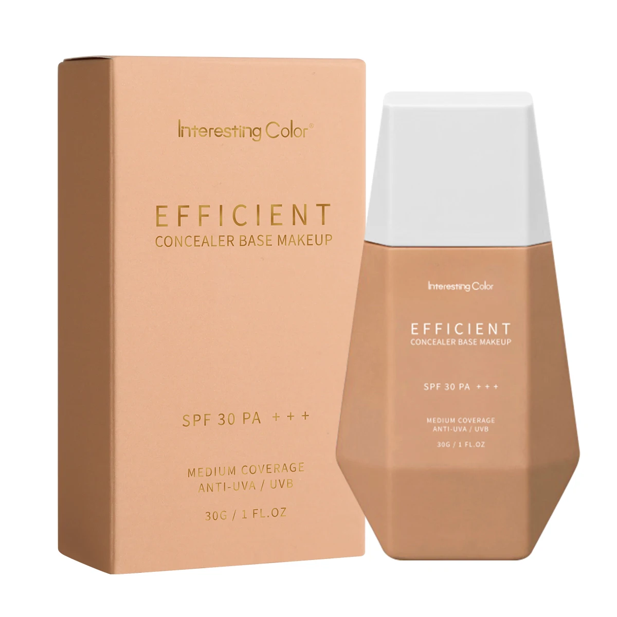 Custom Logo OEM ODM Sunscreen SPF50 Efficient Concealer Base Makeup Face Foundation (new) Makeup Waterproof and Matte