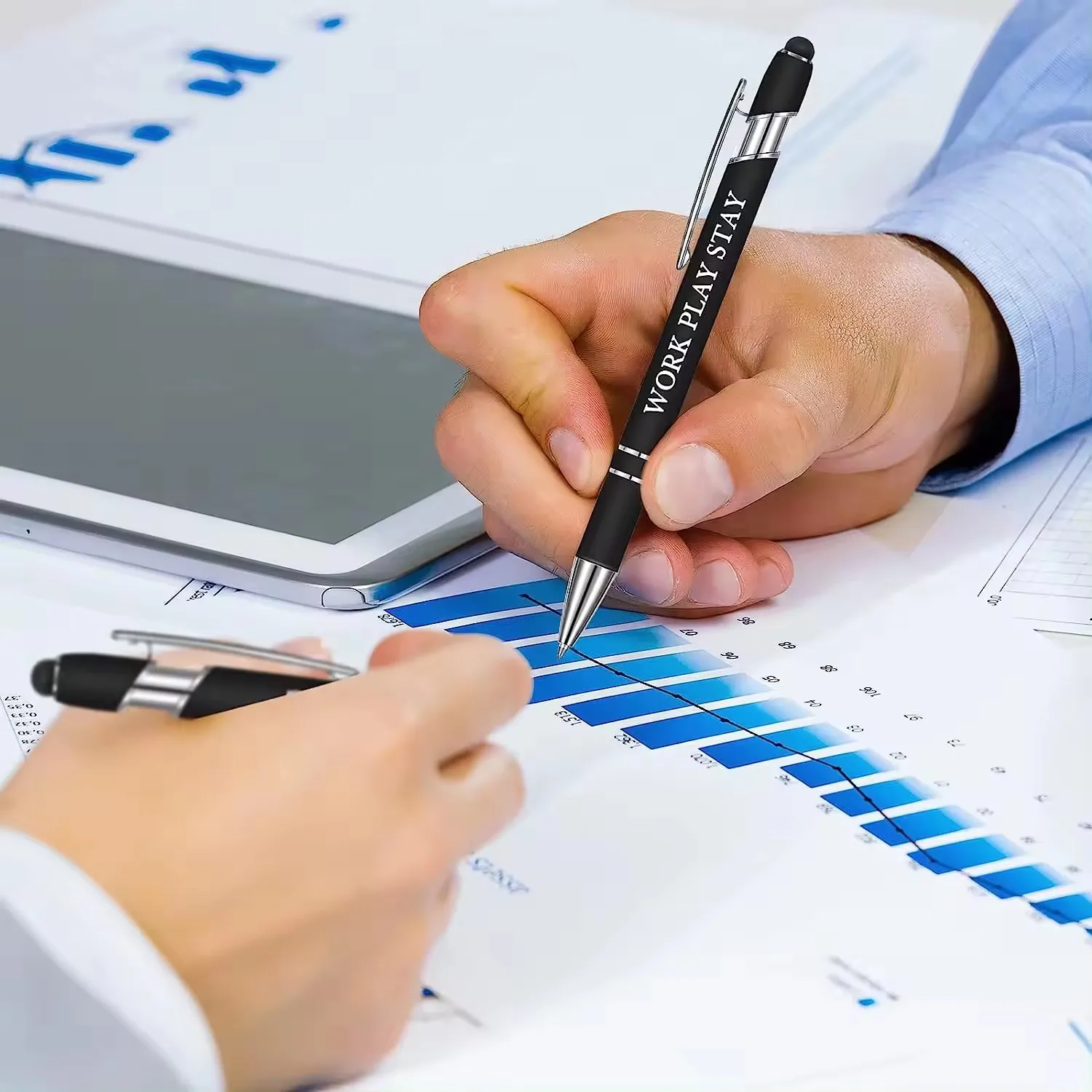 12 pieces Bible Quotes Pen Inspirational Ballpoint Pen with Stylus Tip Motivational Messages Pen Metal