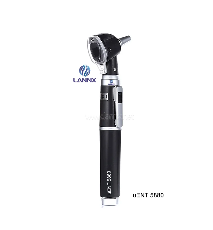 LANNX uENT 5880 Portable LED Medical ENT Diagnostic Ear Otoscopic Auriscope Otoscope Surgical Mini Handheld  otoscopes Set