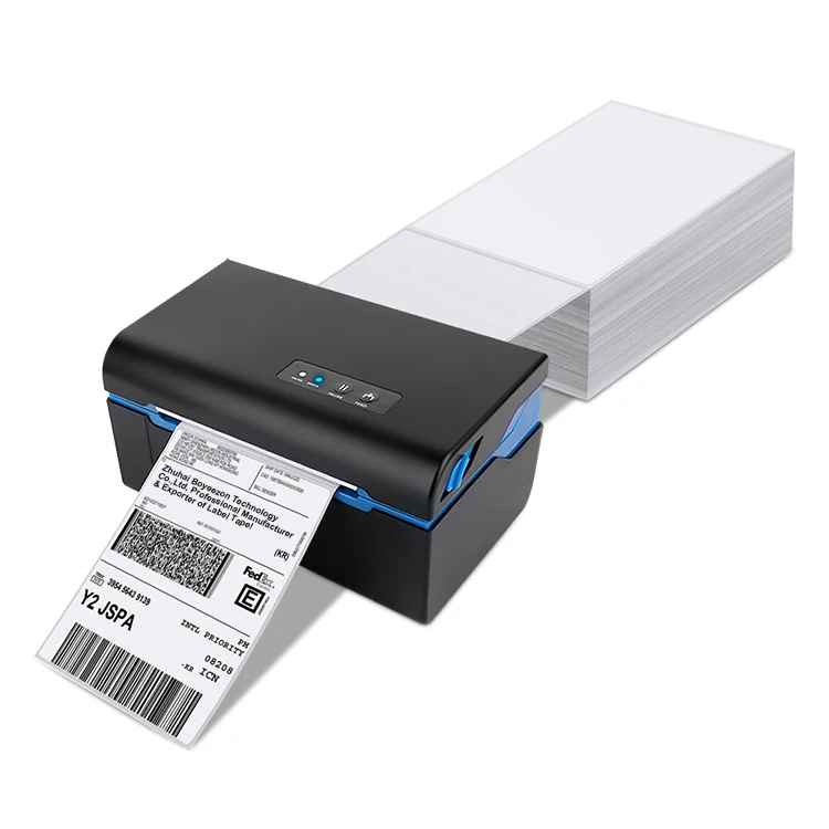 Fanfold Direct Thermal Label 4 X 6 for Zebra Shipping Labels 1000 Per Stack White Permanent