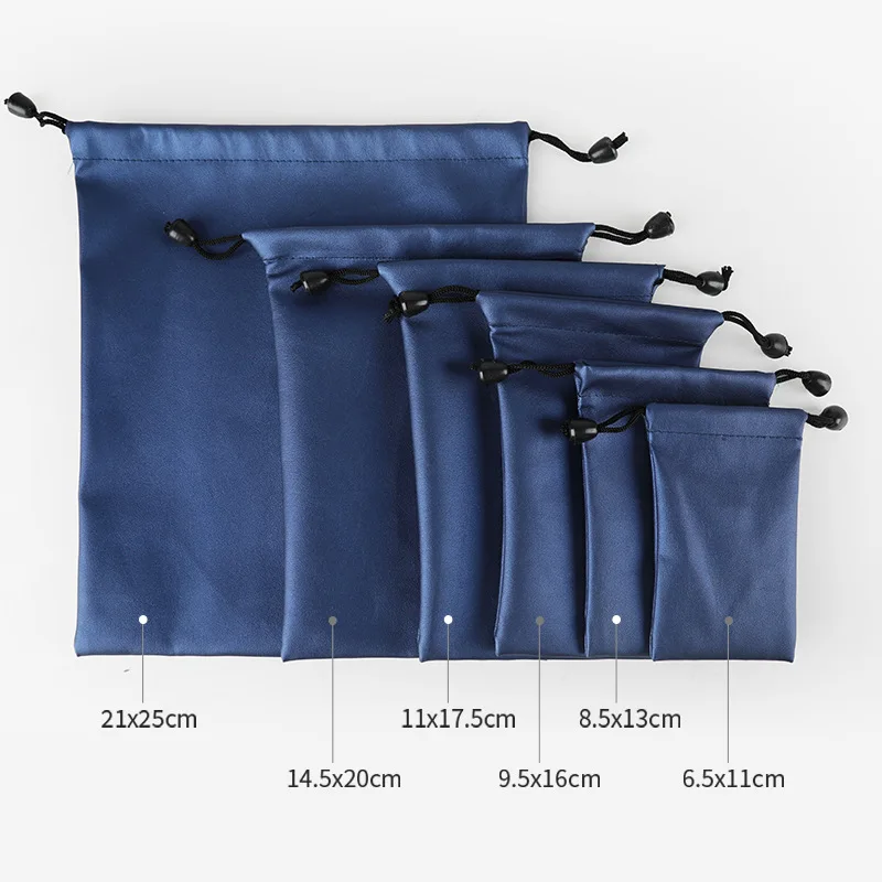 Wholesale Acceptable Customized Logo Pu Headphone Drawstring Bags 2020 Hot Sell Drawstring Small Pouch