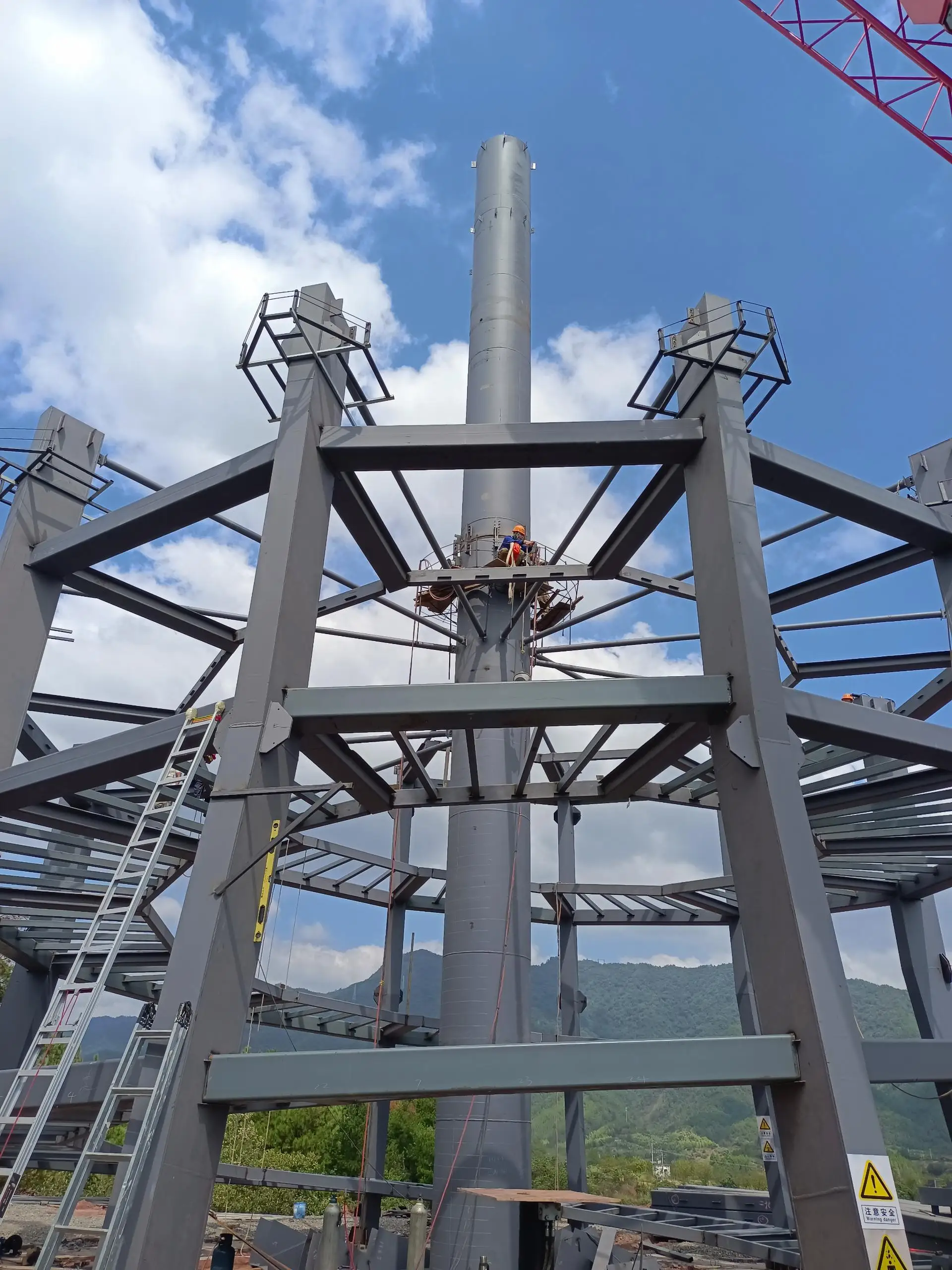 Customized Size Prison Security Tower Watchtower Tower Steel By Fire Protecting Agricultural Irrigation Telecommunication Tower
