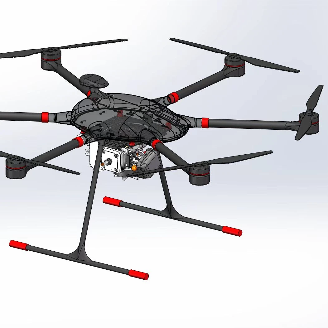 1200M professional six-axis rotor aerial photography, monitoring, surveying and mapping UAV