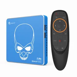 S922X-H 3D 4K Streaming Media Player 2T2R WiFi 6 with Voice Remote Control Support Hi-Fi Sound RS-232