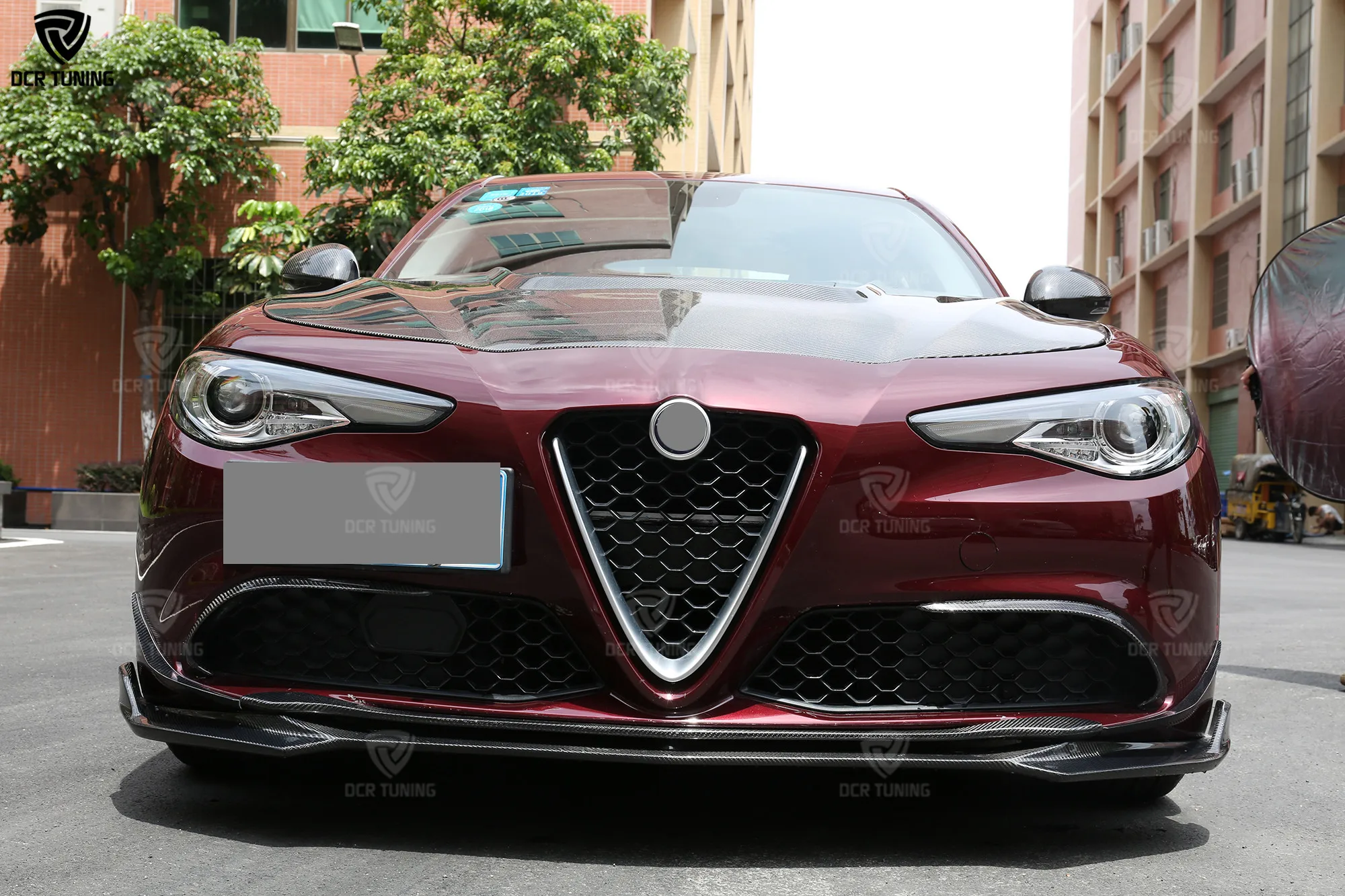 Сплиттер из углеродного волокна для Alfa Romeo Giulia, передний бампер Canard Trims 2015 2016 2017 2018, запчасти из углеродного волокна