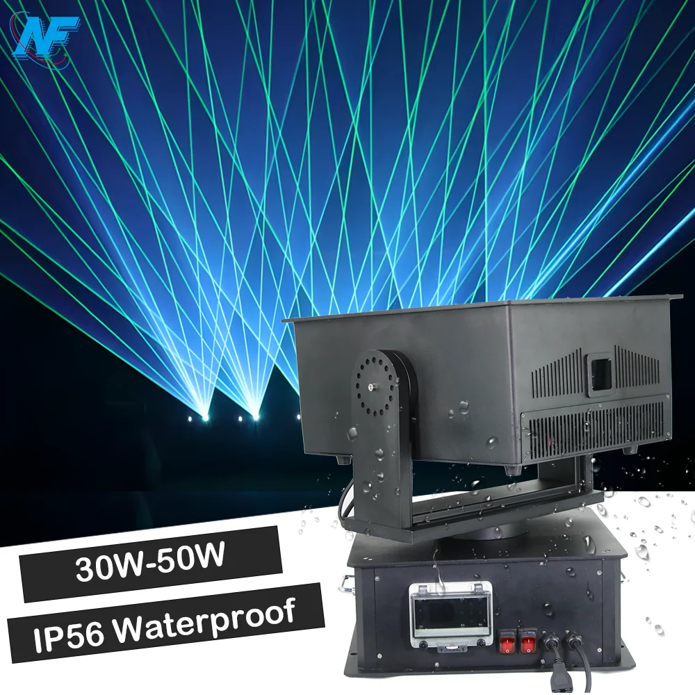 IP56 Waterproof 40W Full RGB Color Laser Light Outdoor DJ Disco Animation Stage for Night Club Landscape & Hotel Application