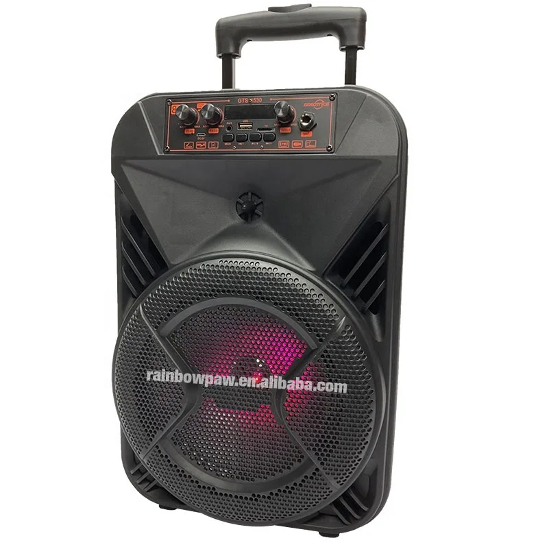 Прямая цена от производителя Kts Gts-1530 тележка открытый беспроводной динамик Bt 8 дюймов басовый караоке-динамик с микрофоном