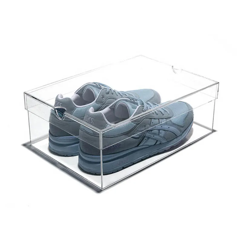 
Custom logo Hot selling high quality Transparent Acrylic Display box for Shoes in home use 