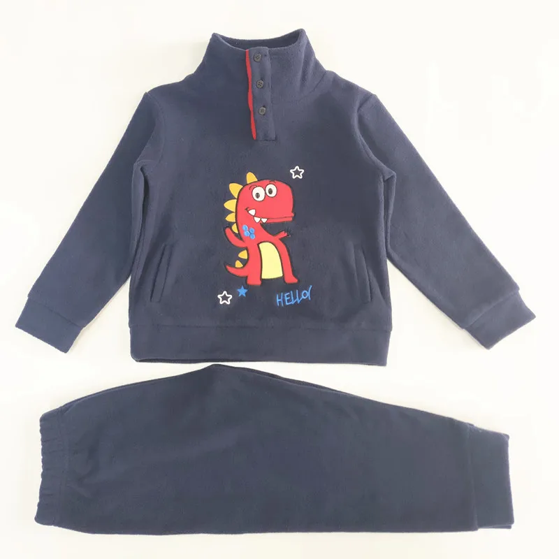
Custom children winter clothes 2pcs Fleece hoodies Joggers Set clothing boys Clothes kids hoodies set 
