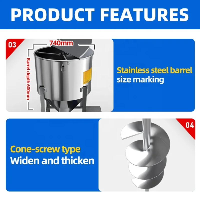 Grain Seed Mixer Animal Poultry Feed Mixing Machine Food Coffee Powder Mixer 50kg-300kg