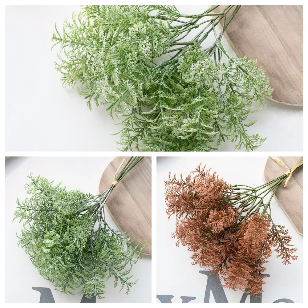 44cm Long INS Wind Fake Wormwood Plant Wall Home Decoration Cross-Border Wedding Party Dried Flowers Plants Wholesale Artificial