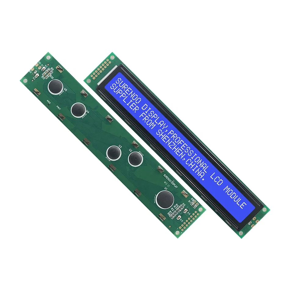 182.0*33.5MM 402 4002 40X2 STN Yellow Green Blue Negative Character LCD Module Display Screen Panel LCM with LED Backlight
