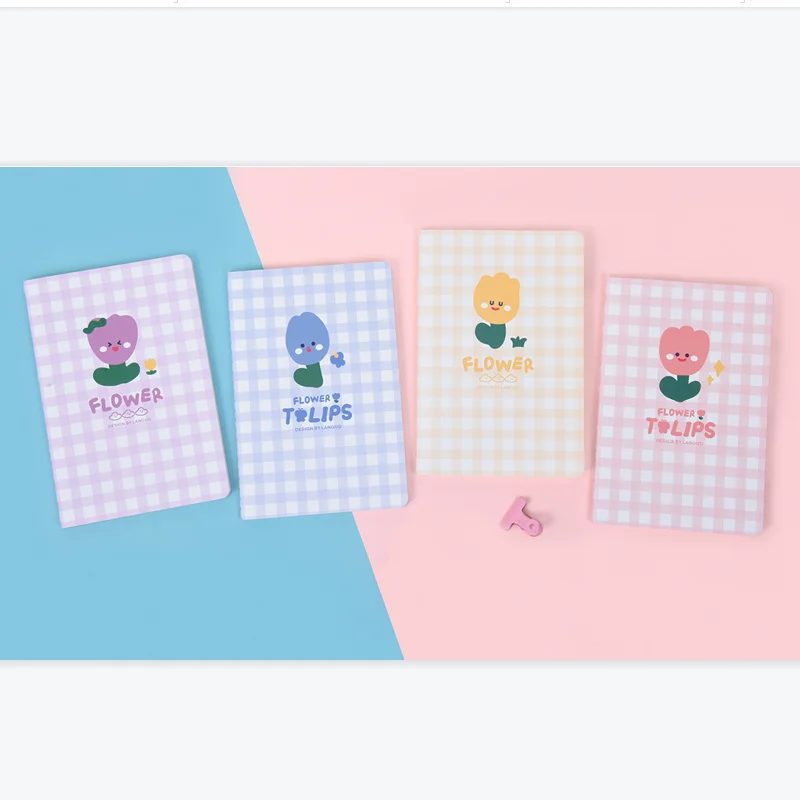 Fancy Stationery Cartoon Girl Horizontal Line B5 Sewing Notebook