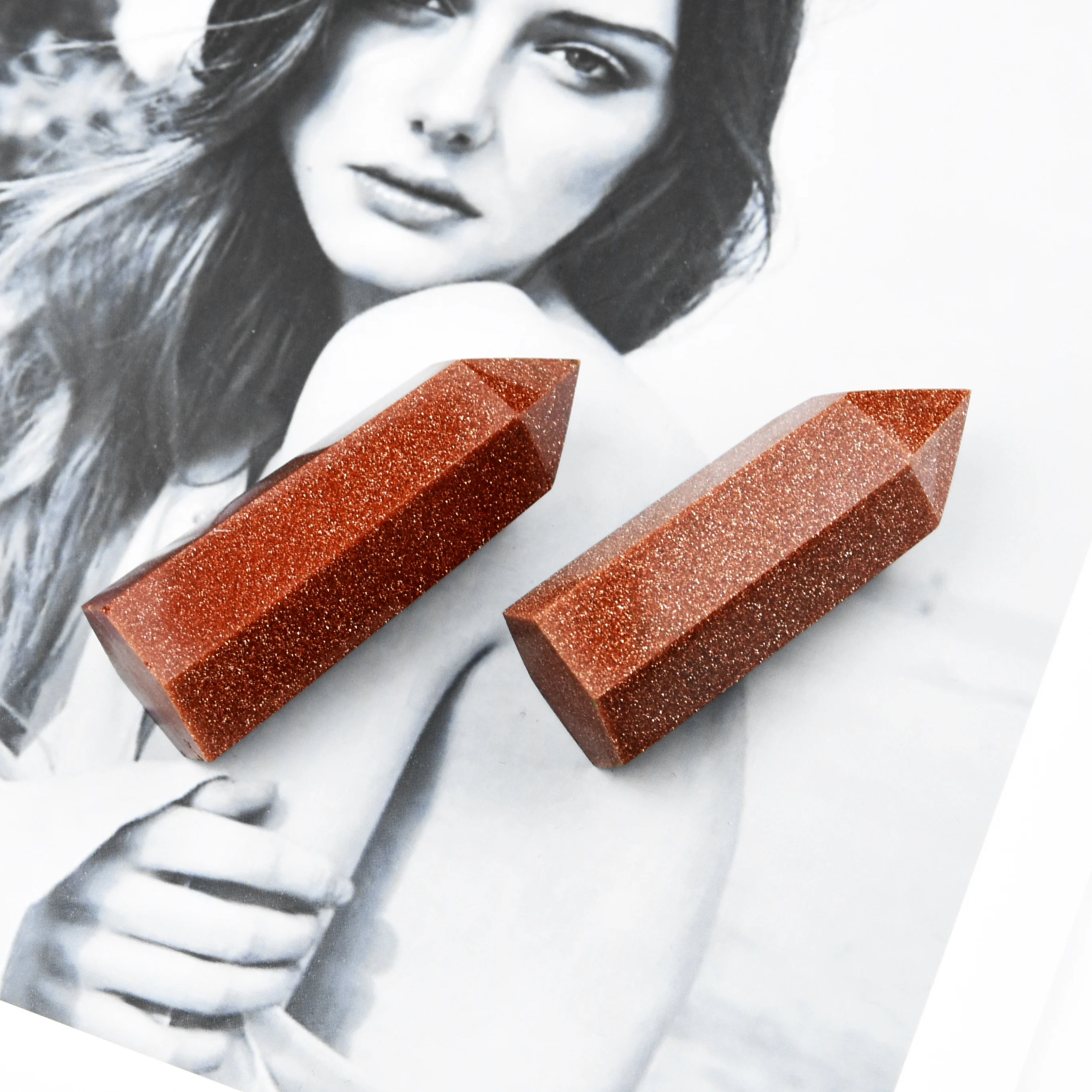 
Superior quality polished hand carved crystals healing stones golden sand stone point crystal wands crystal tower for Fengshui 