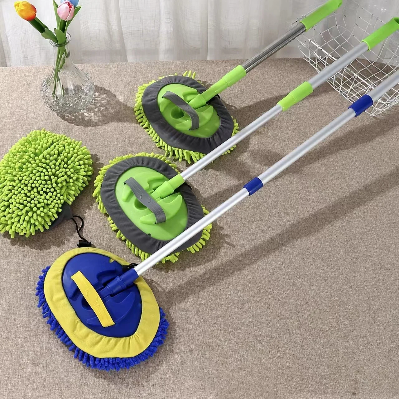 Wholesale Cleaning Product Microfiber Mopping Mops Supplier Kitchen Cleaning Cotton Floor Clean Cotton Wet Mops