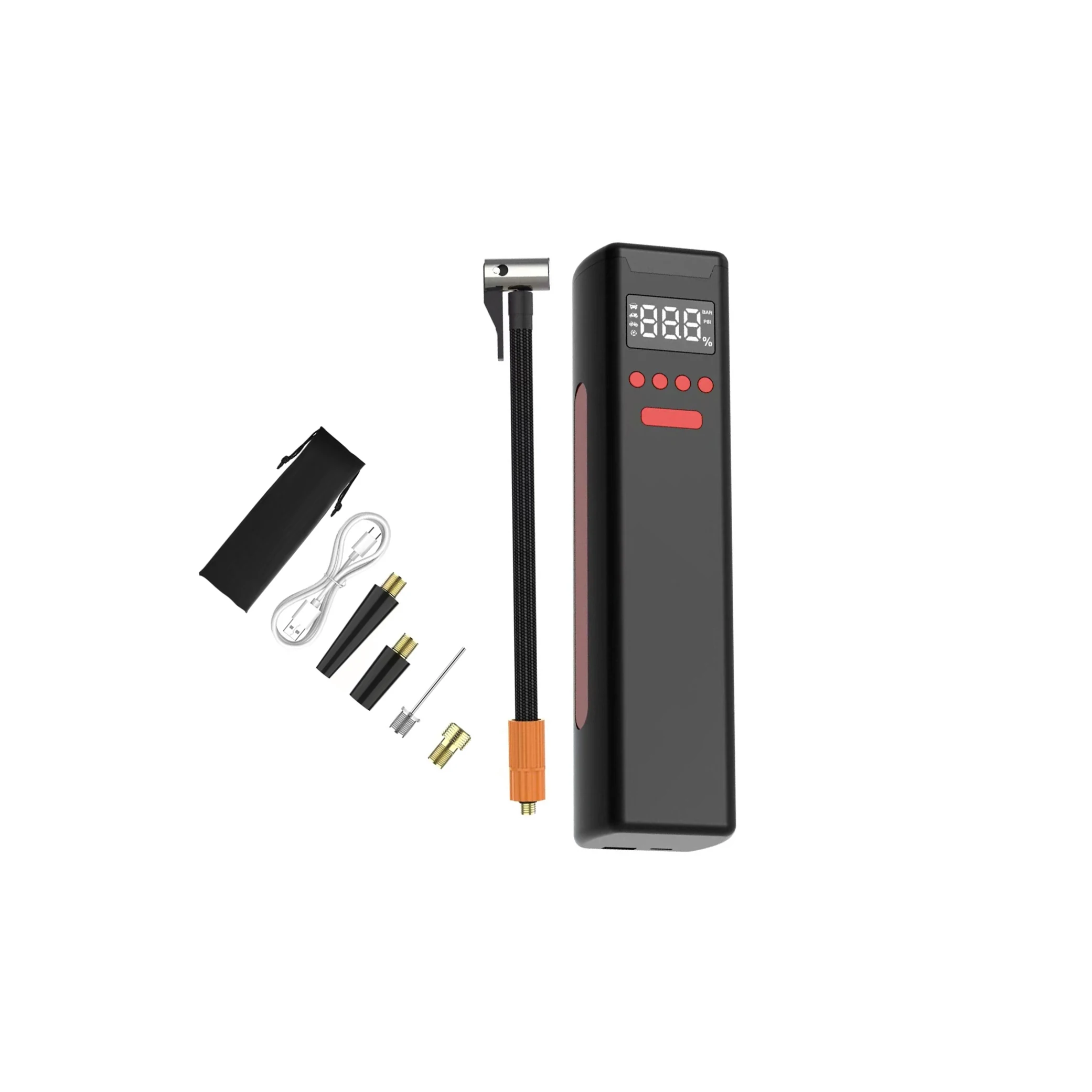 Genuine Pump For Car Portable Rechargeable Smart Touch Electric Tire Inflator