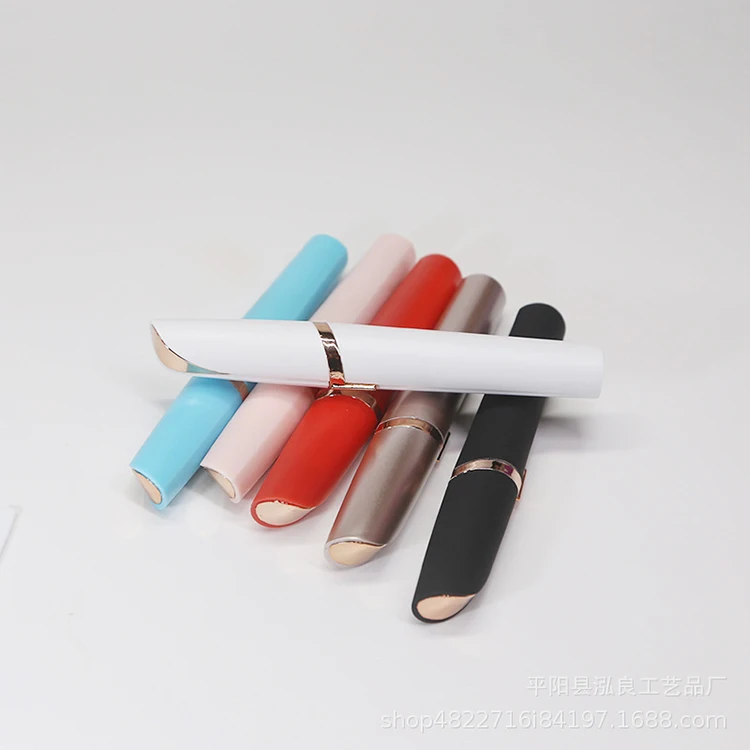 Popular Nose Hair Removal Electric Trimmer Lipstick Shape Women Eyebrow Trimmer Pencil