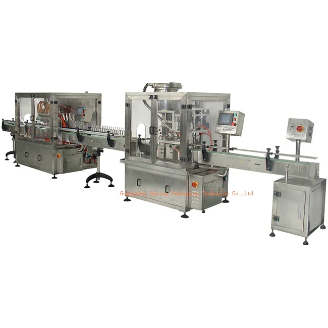 Automatic filling vacuum capping and labeling glass jar jam packaging machine