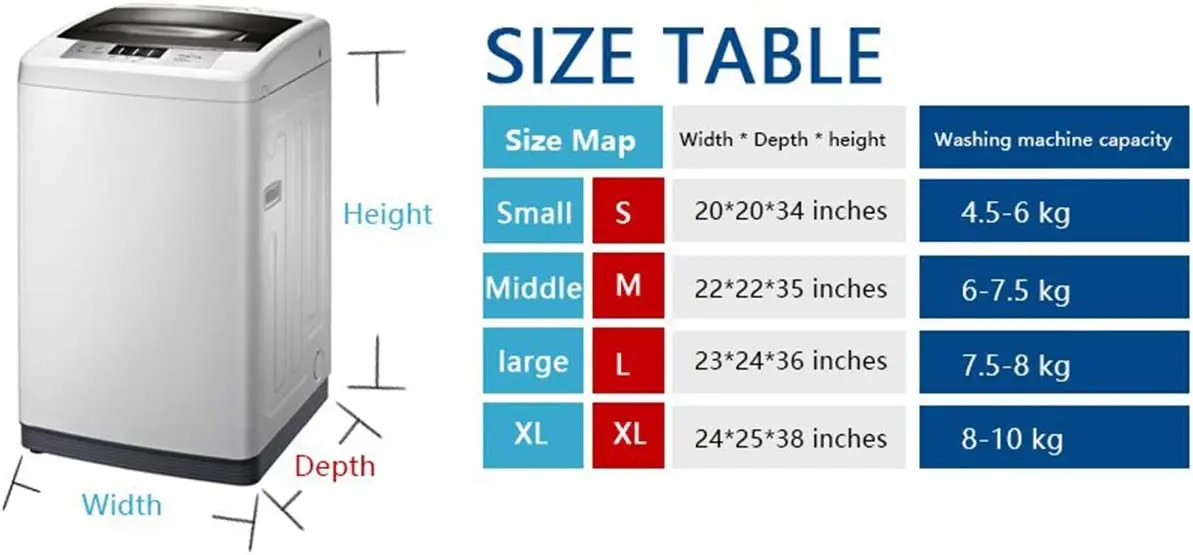 dustproof Outdoor Heavy duty garden Uv resistant Waterproof Top Load Washing Machine Cover