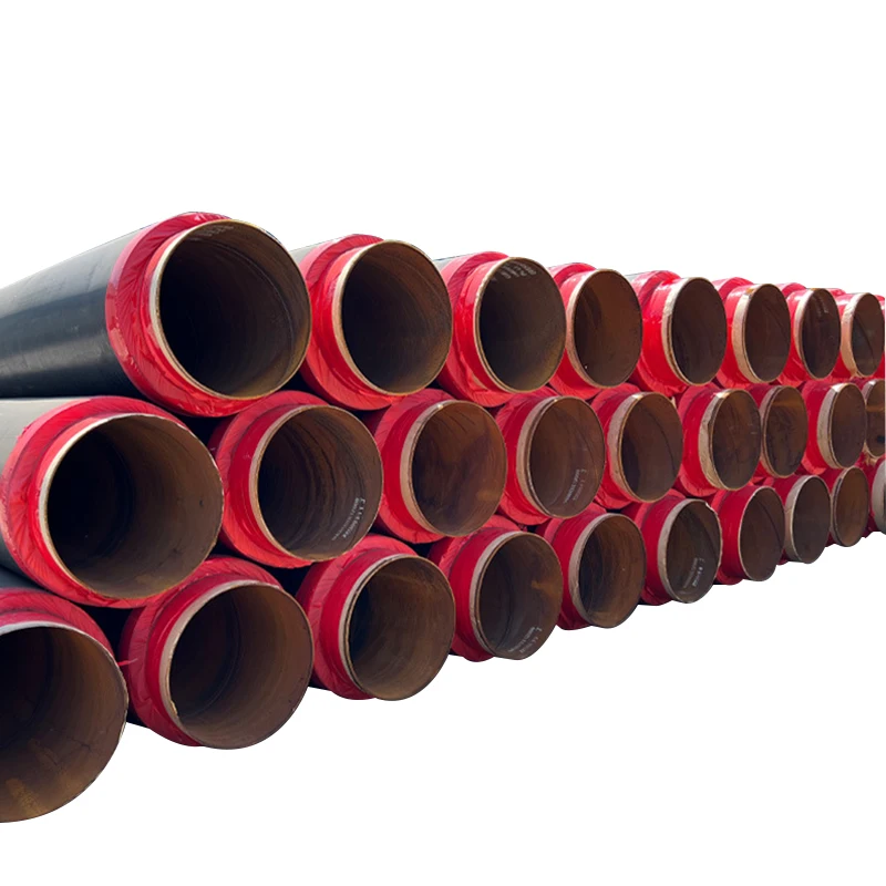 Настраиваемый P235JH HDPE полиуретановая пена теплоизоляция прямая погребенная ERW пила стальная труба