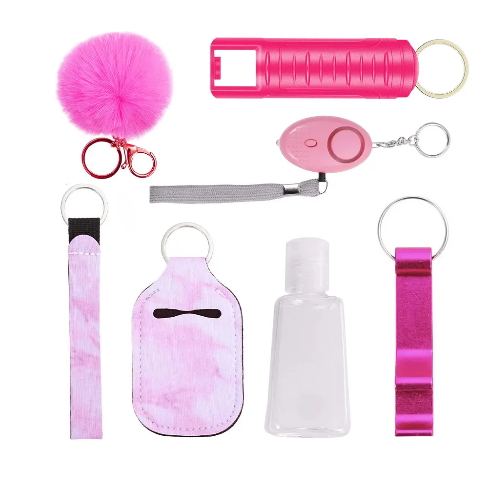Self Defense Keychain Set Self Defense Alarm Safety Keyring Accessory for Women Girls and Children