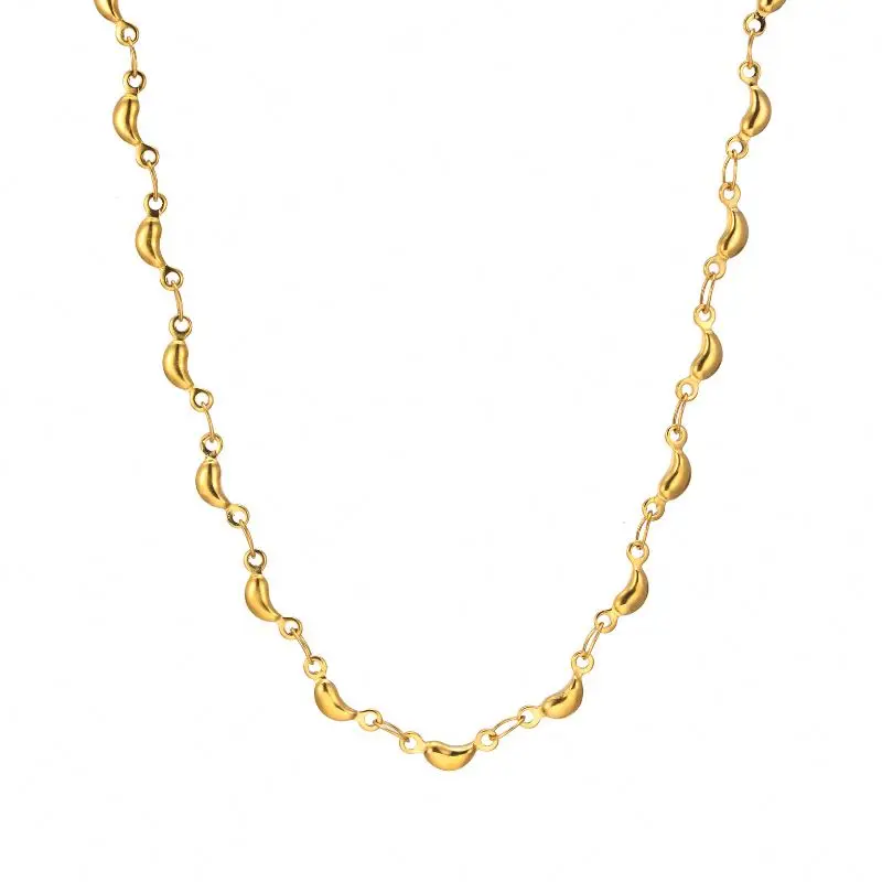 Wholesale Stainless Steel Little Dolphin Handmade Chain Jewelry Necklace Electroplated 18k Gold Dolphin Women Fashion Necklace