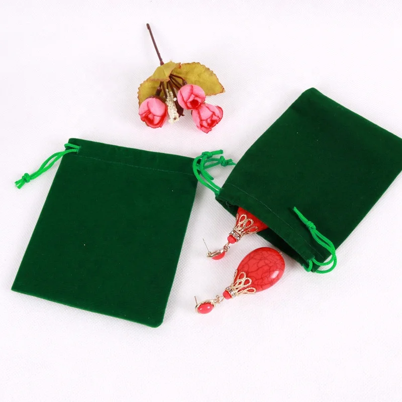 
Wholesale Drawstring Velvet Pouch Sachet Gift Bag For Jewelry Wedding Things Party Bead Container Storage 