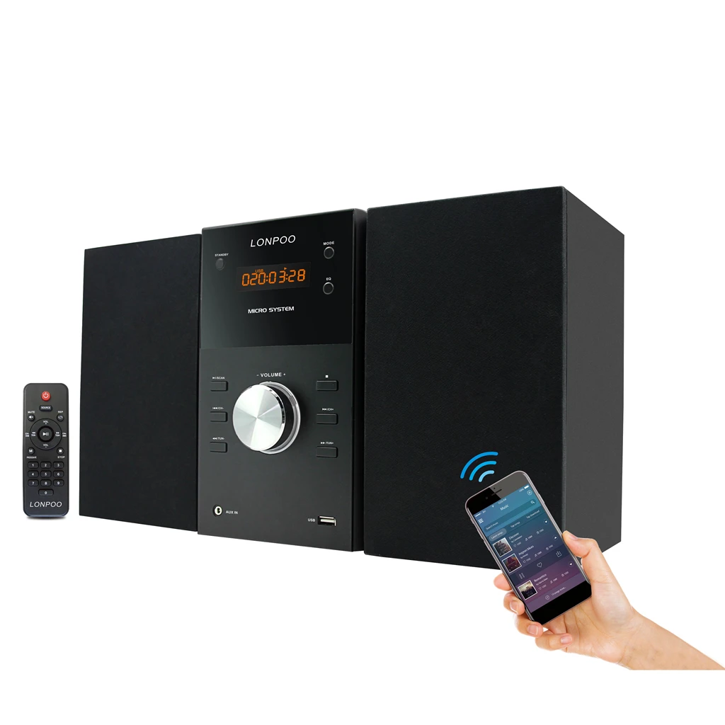 Микро hifi система CD DVD VCD проигрыватель с USB Pen drive Line in