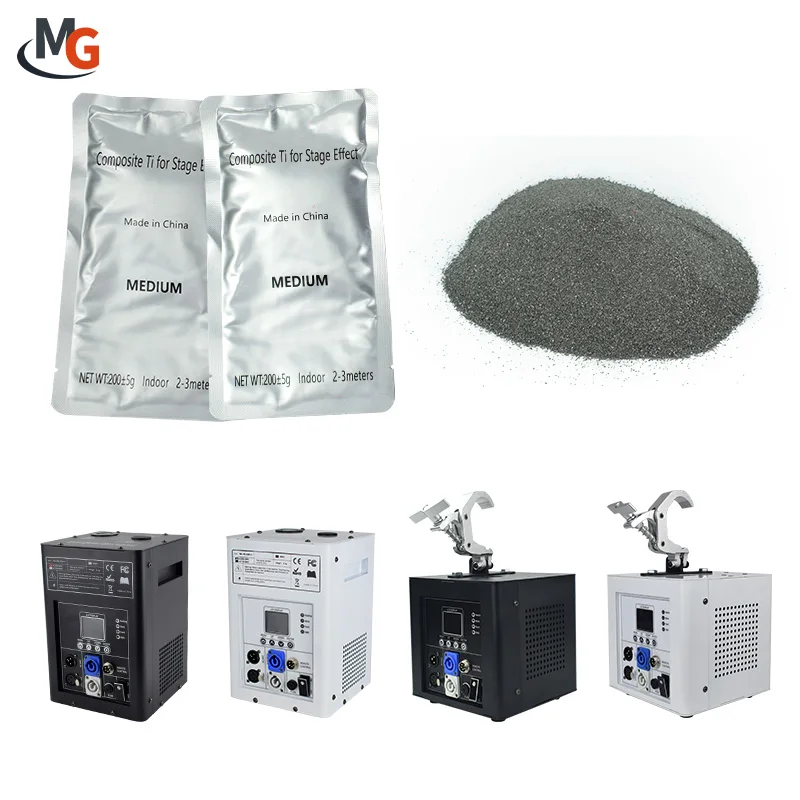 Mglight Indoor Outdoor 200g Small Bag Cold Spark Fireworks Composite Titanium Ti Powder for Cold Spark Machine