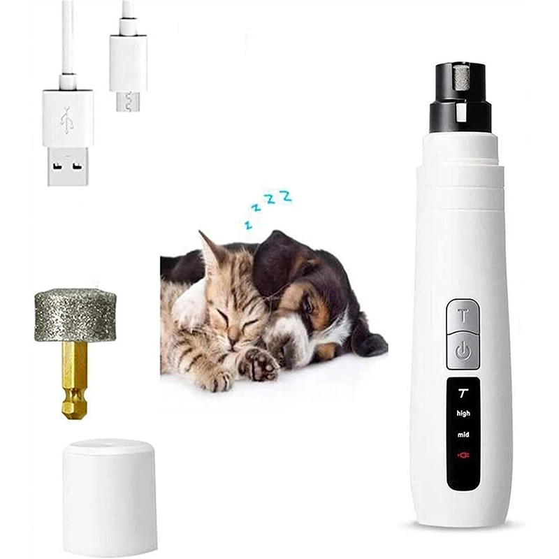 
ON SALE N9- Amazon Top Seller 2021 Supplies Rechargeable USB Electric Cat Puppy Paws Nail Cutter Dog Nail Grinder 