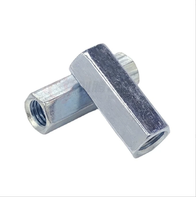 Hex Rod Coupling Nuts Threaded Rod connectors zinc Coupler